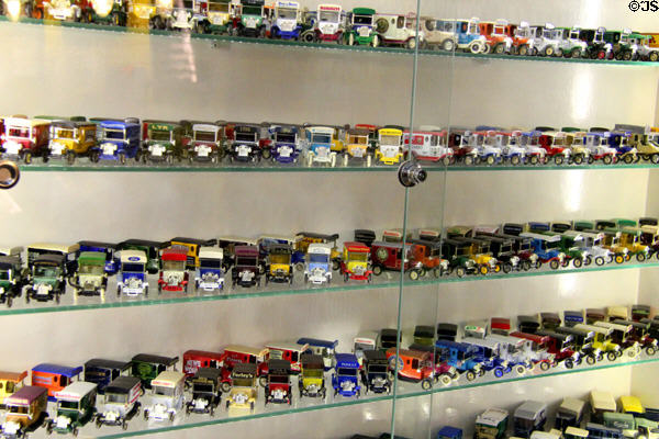 Array of vintage model trucks at Cotswold's Motoring Museum. Bourton-on-the-Water, England.
