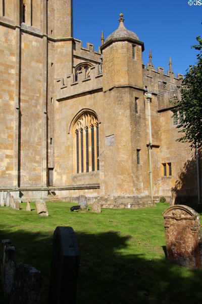 Base of St James Church. Chipping Campden, England.
