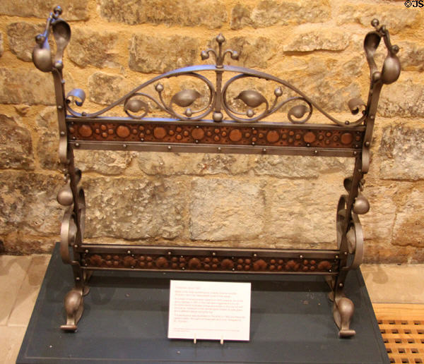Fire screen (c1900) made in Guild workshops by Charley Downer & Bill Thornton at Court Barn Museum. Chipping Campden, England.