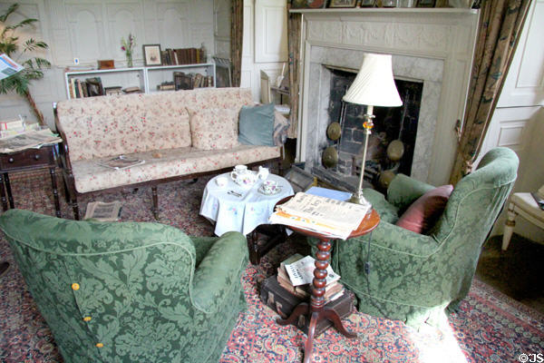 Sitting area in White Parlor at Chastleton House. Moreton-in-Marsh, England.