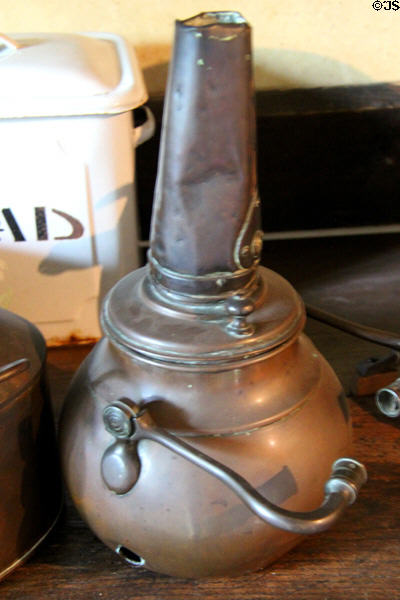 Copper ale warmer at Chastleton House. Moreton-in-Marsh, England.