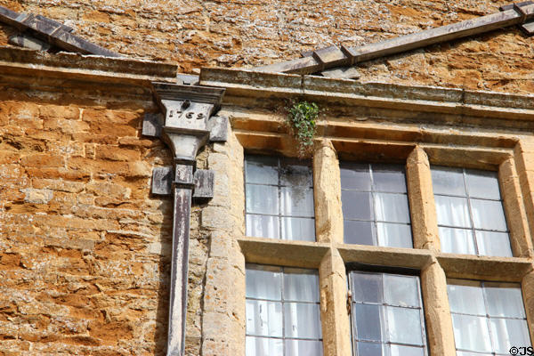 Downspout, dated 1769, at Chastleton House. Moreton-in-Marsh, England.