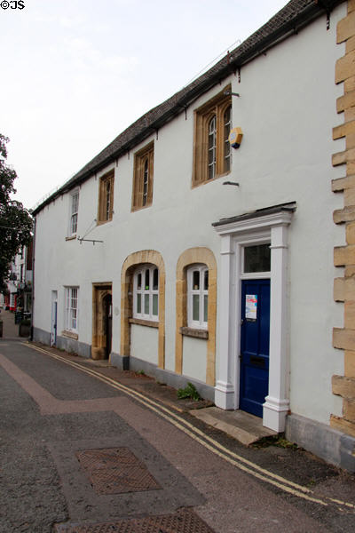 Guildhall (1520) later extended at both ends and became Town Hall after 1607. Chipping Norton, England.