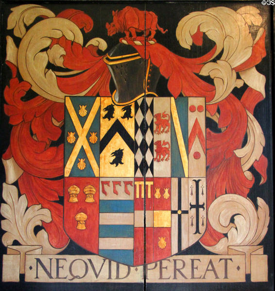 Coat of Arms at Snowshill Manor. England.