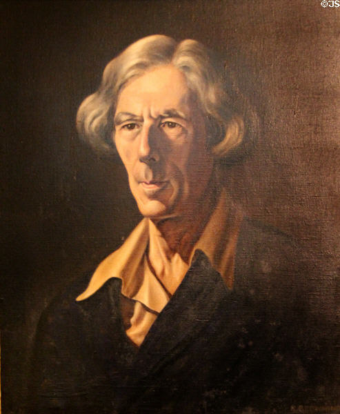 Portrait of Charles P. Wade who amassed the extensive collection at Snowshill Manor. England.