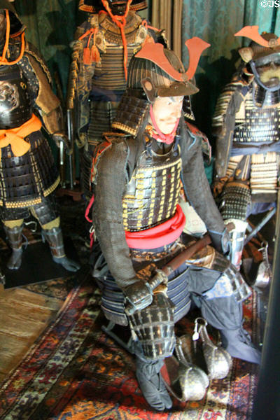 Japanese armor collection at Snowshill Manor. England.