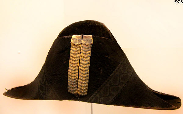 Dress hat worn by naval officer at Snowshill Manor. England.