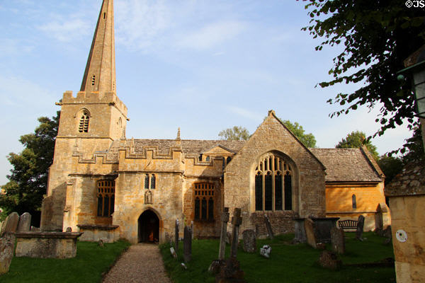 St Michael & All Angels Parish Church (mostly 15thC). Stanton, England.