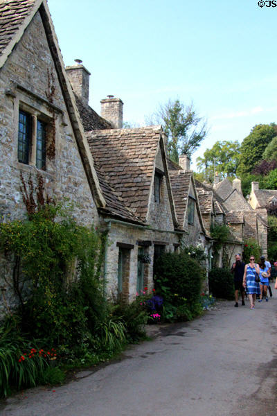 Plantings in front of weavers' cottages. Bibury, England.