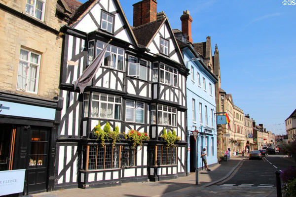 Half timbered building on the Market Place. Cirencester, England.