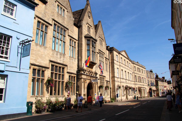 Town Council building on Market Place. Cirencester, England.
