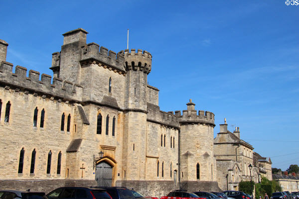 Cecily Hill Barracks (aka the Castle) (1857) built as amory & now a commercial building. Cirencester, England.