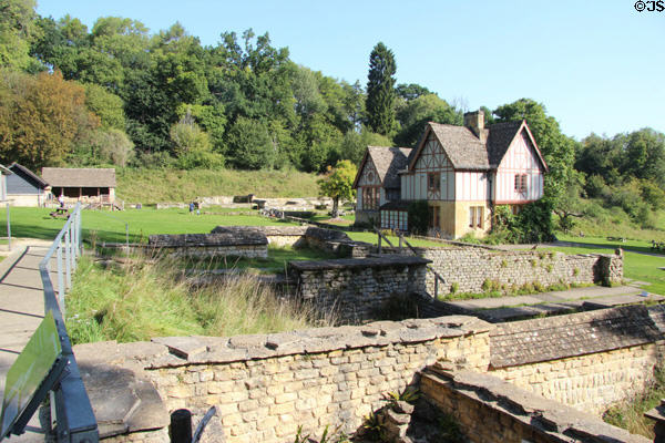 Chedworth Roman Villa (4thC) site, located in woods of Coln Valley, near what was once a busy Roman road. England.