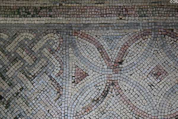 Mosaic floor at Chedworth Roman Villa. England.
