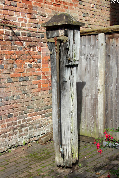 Water pump at Wightwick Manor. Wolverhampton, England.
