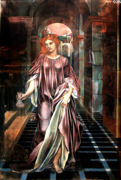 Medea painting (c1889) by Evelyn De Morgan at Wightwick Manor. Wolverhampton, England.
