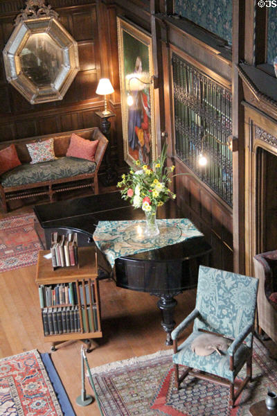 Overview of Great Parlor at Wightwick Manor. Wolverhampton, England.