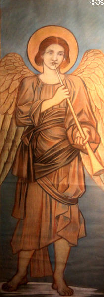 Angel Gabriel painting (1890-9) by Evelyn De Morgan at Wightwick Manor. Wolverhampton, England.