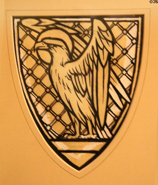 Evangelist St John graphic study for stained glass at Wightwick Manor. Wolverhampton, England.