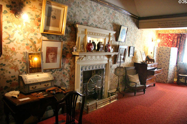 Bedroom at Wightwick Manor. Wolverhampton, England.