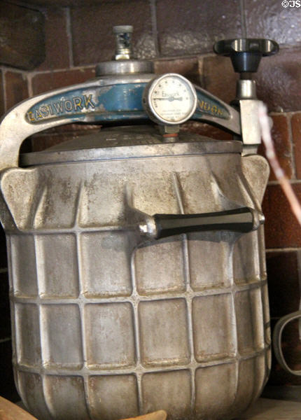 Easiwork London pressure cooker at Wightwick Manor. Wolverhampton, England.