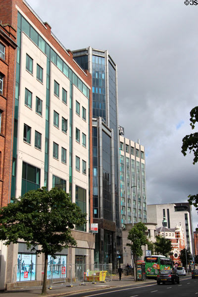 Great Victoria Street streetscape. Belfast, Northern Ireland.