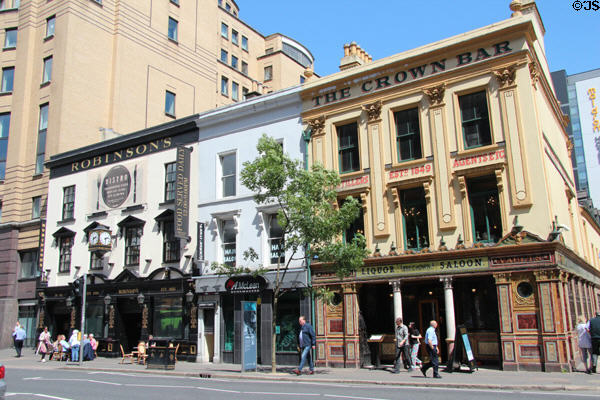 Crown Liquor Saloon in Great Victoria Street. Belfast, Northern Ireland.