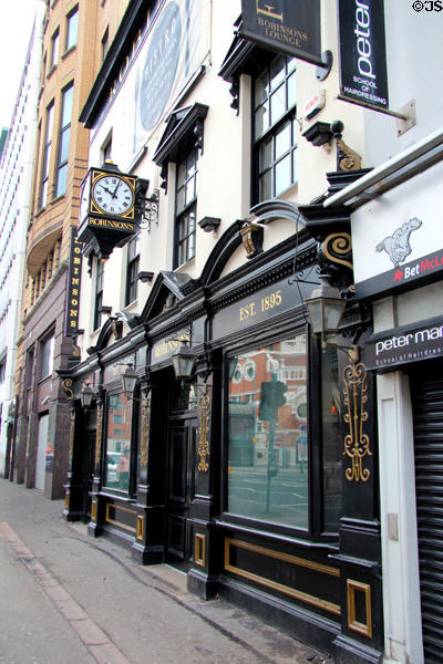 Robinson's building (1895) near Crown Liquor Saloon. Belfast, Northern Ireland.