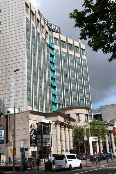 Europa Hotel on Great Victoria St. Belfast, Northern Ireland.