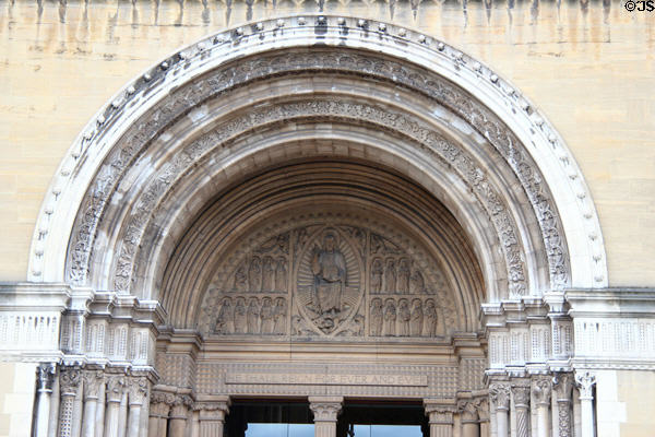 Portal of Belfast Cathedral. Belfast, Northern Ireland.
