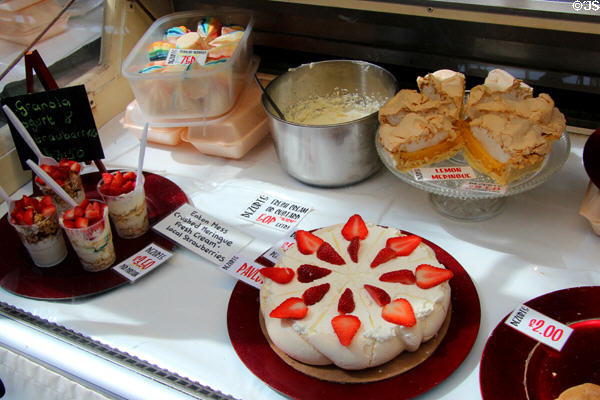 Desserts at St George's Market. Belfast, Northern Ireland.