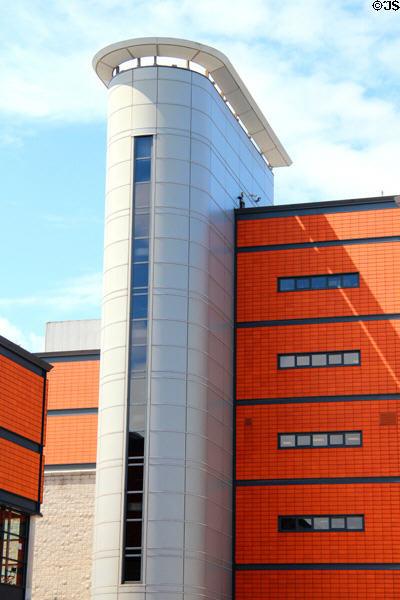 Modern architecture at redeveloped Titanic Quarter. Belfast, Northern Ireland.