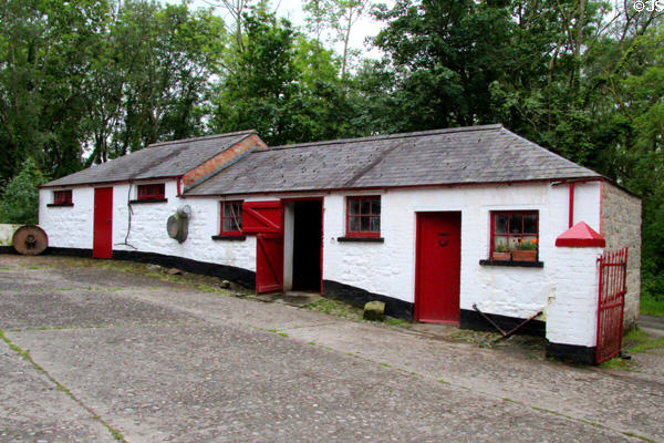 Farm buildings at Ulster Folk Park. Belfast, Northern Ireland.