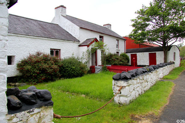 Drumnahunshin Farm (1800s) at Ulster Folk Park. Belfast, Northern Ireland.