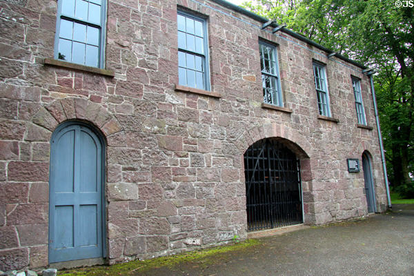 Market and Court House(c1858) from Cushendall, at Ulster Folk Park. Belfast, Northern Ireland.