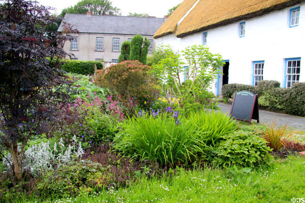 Heritage garden recreated at Ulster Folk Park. Belfast, Northern Ireland.