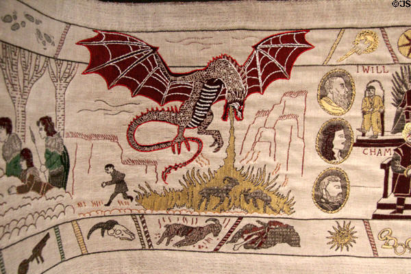 Game of Thrones tapestry at Ulster Museum. Belfast, Northern Ireland.