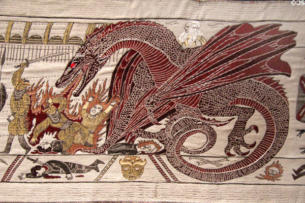Game of Thrones tapestry at Ulster Museum. Belfast, Northern Ireland.