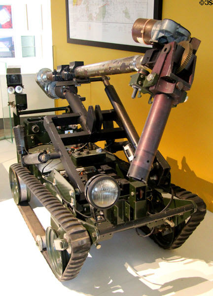 Bomb disposal robot (1972) from The Troubles in Northern Ireland at Ulster Museum. Belfast, Northern Ireland.