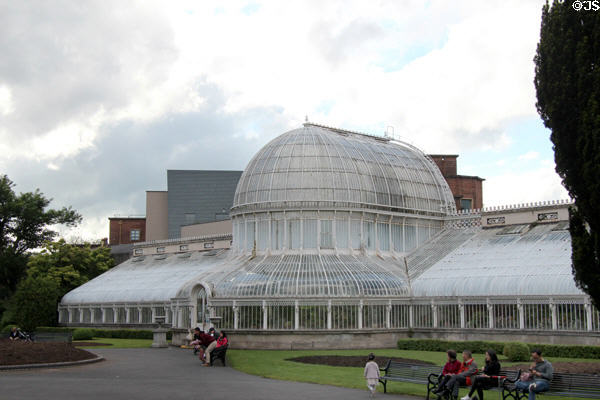 Glass Palm House (1840) in Botanic Gardens. Belfast, Northern Ireland. Architect: Charles Lanyon.