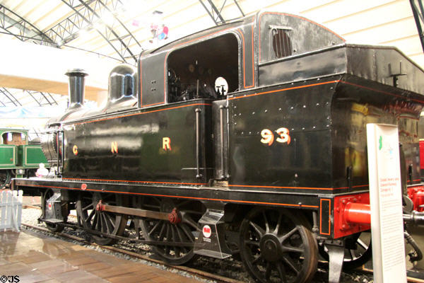 Great Northern Railways (Ireland) steam locomotive no. 93 'Sutton' (1895) at Ulster Transport Museum. Belfast, Northern Ireland.