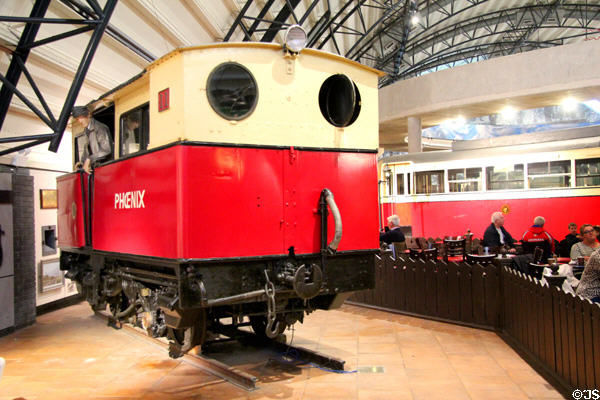County Donegall Railways Joint Committee diesel locomotive no. 11 'Phoenix' (1928, converted to diesel 1932) at Ulster Transport Museum. Belfast, Northern Ireland.