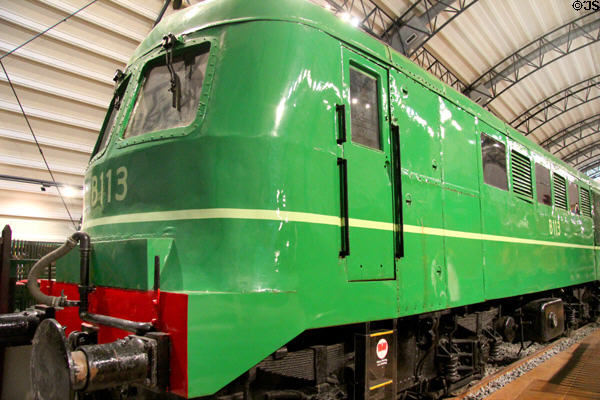 CIÉ BoBo diesel locomotive B113 (1950) at Ulster Transport Museum. Belfast, Northern Ireland.