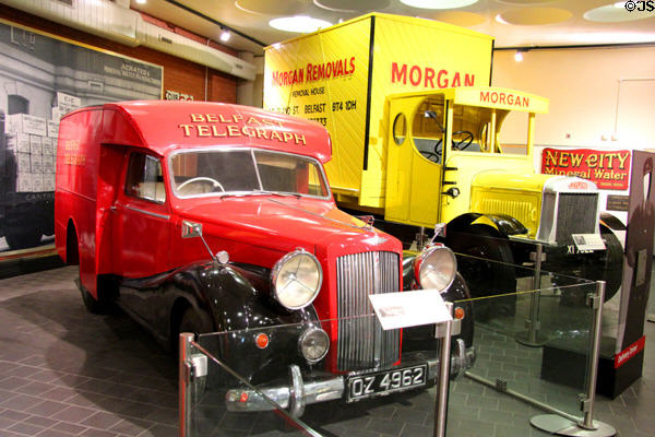 Belfast Telegraph Austin A125 Sheerline van (1952) at Ulster Transport Museum. Belfast, Northern Ireland.