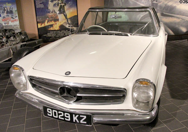 Mercedes 230 SL car (1964) at Ulster Transport Museum. Belfast, Northern Ireland.