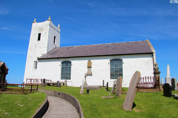 Ballintoy Parish Church on Antrim Coast. Ballintoy, Northern Ireland.