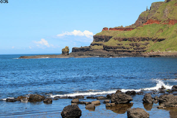 Coastal view at Giant's Causeway. Northern Ireland.
