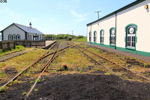 Giant's Causeway & Bushmills Railway yard & station. Northern Ireland.
