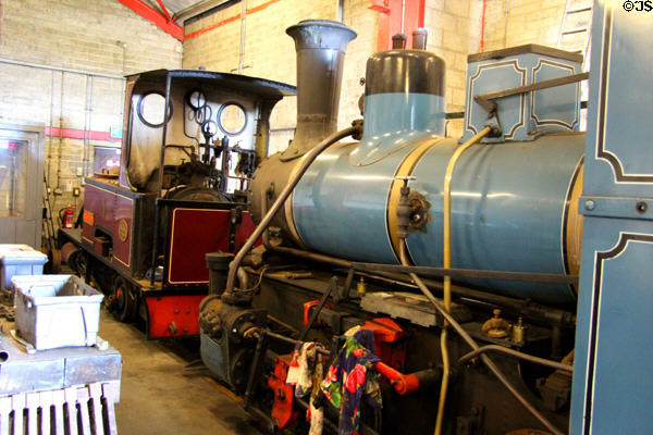 Steam locomotives at Giant's Causeway & Bushmills Railway. Northern Ireland.