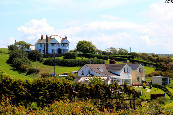 View from Giant's Causeway & Bushmills Railway station. Northern Ireland.